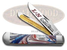 Case xx Knives Trapper L&N Railroad Star Spangled Corelon Stainless CAT-LN/STAR picture