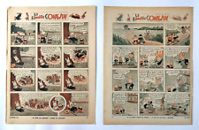 Vintage 1940's Lot 2 Peter Rabbit Argentina Comic Strip Full Pages in Spanish picture