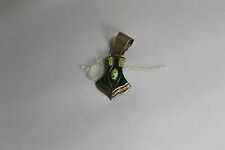 VINTAGE-STERLING-silver-Green-Stone-Pendent picture