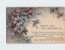 Postcard Happy May Your Birthday Be Flower Art Print picture