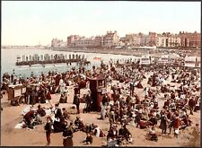 1884 Margate Beach Victorian Bathing Francis Frith Photochrom Colour Photograph picture