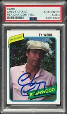 1980 Caddyshack, Ty Webb Zen Golfer Custom Card Chevy Chase Signed PSA Auto picture