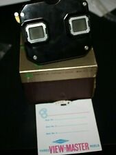 Vtg Viewmaster w/ Box Sample Disc Black  -Z  picture
