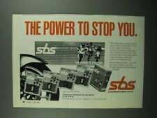1989 SBS Brake Pads Ad - The Power To Stop You picture