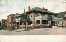 Elite Men's Only Seminole Club Jacksonville Florida c1905 Antique FL Postcard picture
