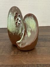 FRANKOMA Pottery Prairie Green Vintage Salt & Pepper Shakers S&Ps LAZYBONES 1pc picture