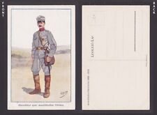 Hungary, Vintage postcard, Artilleryman in summer marching uniform in 1914 picture