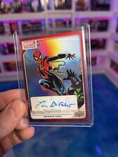 Upper Deck Marvel Platinum Spider-Girl Creator Auto Red Rainbow Tom DeFalco picture