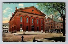 Fitchburg MA-Massachusetts, The City Hall, Antique Vintage Souvenir Postcard picture