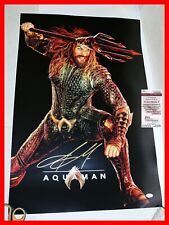 🔥 Jason Momoa Signed Justice League Aquaman 20x30 Photo Poster JSA WITNESS COA picture