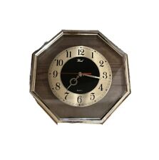 Beautiful Classic Vintage Wall Clock York, Quartz 12 inch Made In Japan Octagon picture
