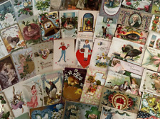 Big Lot of 50~Mixed Vintage Antique Holidays Greetings Postcards~in sleeves-h471 picture