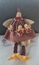 Vintage Folk Art Chicken Home Decor Doll picture