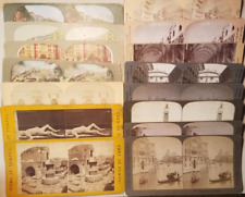 ITALY ~ LOT of 15 Antique Stereoview Cards ~ INGERSOLL~U&U~WHITE~KEYSTONE picture