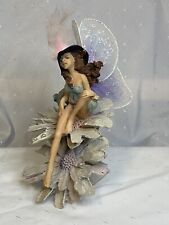 8in Vintage Seated Whimsical Fairy Signed picture