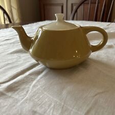 Vintage Royal China Star Glow Teapot with Lid Mustard White MCM picture