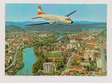 Graz against the north with AUA-Bruckner Styria Austria Airlines Postcard picture