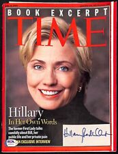 Hillary Clinton Autographed 2003 Time Magazine PSA/DNA picture