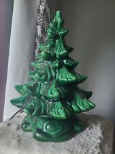 Vintage Green 18 Inch  Ceramic Christmas Tree 1979 *no Bulbs* picture