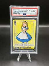 2023 Weiss Schwarz Japanese Full Of Curiosity Alice #3 Rare PSA 10 Disney 100  picture