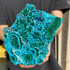 2.4lb Natural Chrysocolla/Malachite transparent cluster rough mineral sample picture