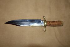 Rare Rudy Ruana Custom Handmade Fixed Blade Bowie Knife 38C ‘M’ Stag Handle picture