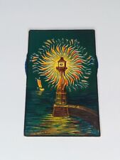 Antique Mechanical Lighthouse Postcard Beautiful Colors Divided Back Posted RARE picture