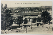 Vintage Nancy France La Gare Faubourg Stanislas Postcard P110 picture