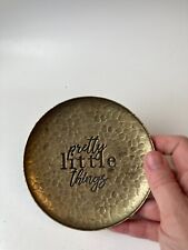 Hammered Brass Pretty Little Things Trinket Dish picture