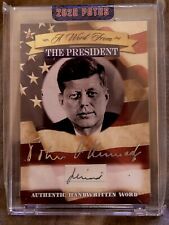 2020 POTUS WORD FROM THE PRESIDENT JFK JOHN F KENNEDY AUTHENTIC HANDWRITTEN WORD picture