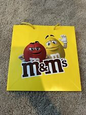 M & M World Store Shopping Tote Bag Yellow Resin 12x12x6