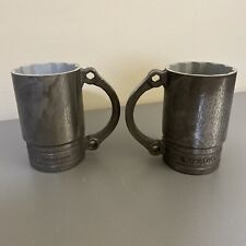 Two (2) Snap-On Tools Cast ALUMINUM Flankard 5/8 SF201 Wrench Mugs Stein USA picture