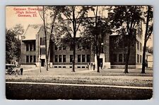 Geneseo, IL-Illinois, Geneseo Township High School c1914, Vintage Postcard picture