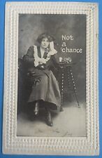 Vintage 1910 RPPC Postcard - “Not a Chance” Telephone Lady - Baltimore, MD picture
