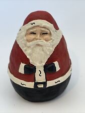 Vintage Roly Poly Santa Figurine 1987 Resin Etc. Brand picture
