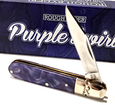 Rough Ryder Purple Swirl Small Barlow Clip Point Blade Folding Pocket Knife picture
