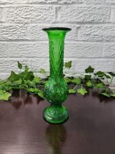 EO Brody Vintage MCM Diamond Pattern #920 Bud Vase in Beautiful Green picture