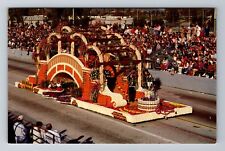 Pasadena CA-California, Rebekahs Float, Parade, Antique, Vintage Postcard picture