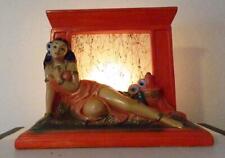 Vintage Mid -Century TV Lamp - Works Tikiware - unmarked see details picture