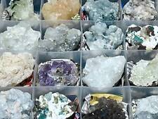 Zeolite Crystal Collection (24 Pc Flat) Rough Raw Natural Gemstones Crystals picture