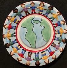 Hand Painted Ceramic World Earth  