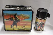 1958 Disney black ZORRO lunchbox w/thermos #2 picture