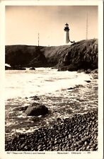 Real Photo Postcard Yaquina Head Lighthouse in Newport, Oregon picture