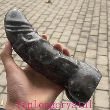 8in Wholesale Natural Yooperite penis Quartz Crystal Carved Figurines 1PC picture