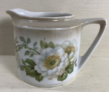 Vintage Creamer Pitcher Wild Rose Floral White Flowers Germany Bone China Nice picture