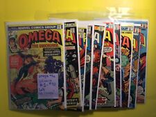 Omega The Unknown #1-#10 Complete Lot 1st Appearance Of Omega Marvel 1976. picture