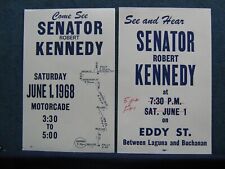 1968 RFK (2) Rally Posters CA Primary  Robert F Kennedy For Pres ~Oakland & S.F. picture