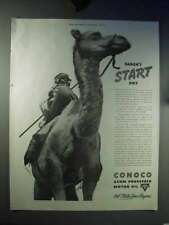 1938 Conoco Motor Oil Ad - Daren't Start Dry picture