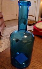 Hobby Lobby Home Decor Accent item #968792 Blue Bottle 10 Inches Tall picture