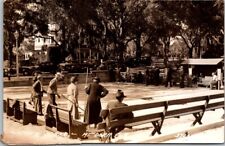 Rare RPPC Mount Dora Florida FL Shuffle Board Donnelly Park Vintage Postcard picture
